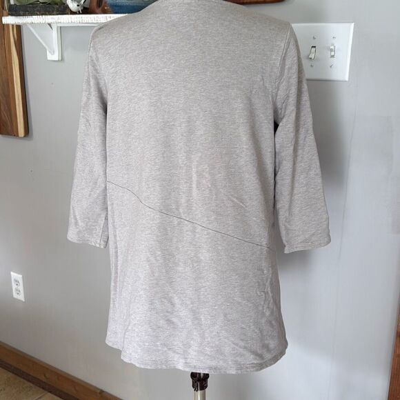 J Jill purejill Pima cotton seamed tunic shirt women’s size medium lagenlook min - Picture 4 of 10